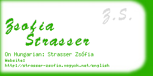 zsofia strasser business card